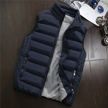 Load image into Gallery viewer, Vest Men New Stylish 2019 Autumn Warm Sleeveless Jacket Men Winter Waistcoat Men's Vest Fashion Casual Coats Mens Plus Size 1960