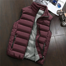 Load image into Gallery viewer, Vest Men New Stylish 2019 Autumn Warm Sleeveless Jacket Men Winter Waistcoat Men's Vest Fashion Casual Coats Mens Plus Size 1960