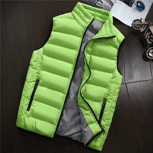 Load image into Gallery viewer, Vest Men New Stylish 2019 Autumn Warm Sleeveless Jacket Men Winter Waistcoat Men's Vest Fashion Casual Coats Mens Plus Size 1960